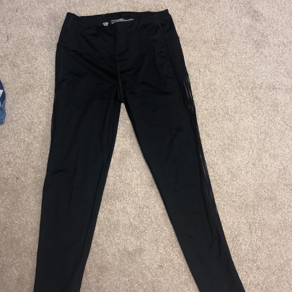 Victoria’s Secrete black leggings with stripes